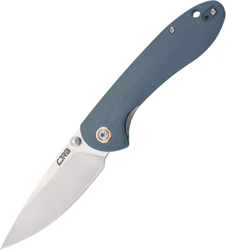 Vista 9 de Cuchillo plegable de bolsillo CJRB Feldspar Stonewash, con hoja de acero D2, mango táctico G10, para uso diario, mango negro (J1912)