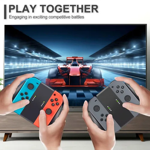 Vista 6 de Gepicest Switch Accessories Grip Holder for Switch Controller Compatible with Switch Handheld Remote, Kit Set Grips Holder for Dual Remote