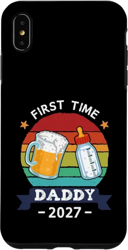 Vista 11 de First Time Daddy 2027 Funny Dad to Be Pregnancy Reveal Case for iPhone 16