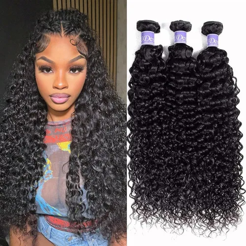 Vista 27 de Extensiones individuales de cabello humano rizado virgen brasileño Jerry rizado ondulado, un paquete de extensiones de cabello sin procesar grado