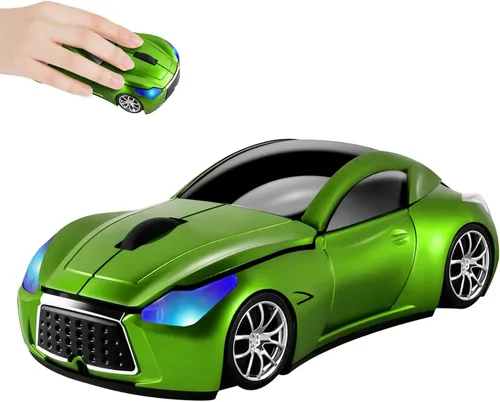 Vista 10 de elec Space Cool Sport Car Shape 2.4GHz Ratones inalámbricos ópticos inalámbricos con receptor USB para PC portátil 1600DPI 3 botones