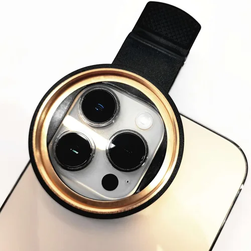 Diseño de puerto cuadrado para lente de teléfono, clip de rosca universal portátil de 2.047 in para asistente de cámara de teléfono celular, filtros