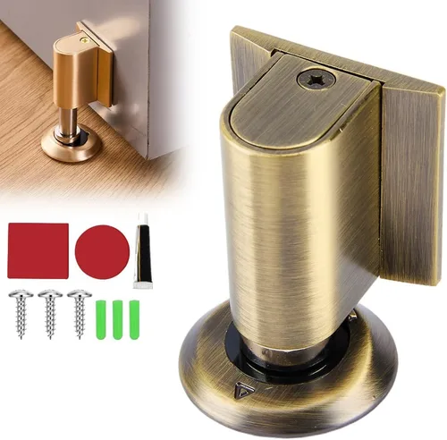 Vista 7 de Tope de puerta en cuña, nuevo tope de puerta magnético 2026 para la parte inferior de las puertas, sin necesidad de perforación, topes de puerta