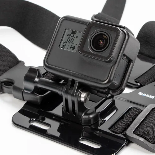 Vista 2 de Arnés de pecho compatible con GoPro Hero 9 Black, 8 Black, Hero 7 Black, 7 Silver, 7 White, Hero 6, 5, 4, Session, 3+, 3, 2, 1, Hero (2018), Fusion