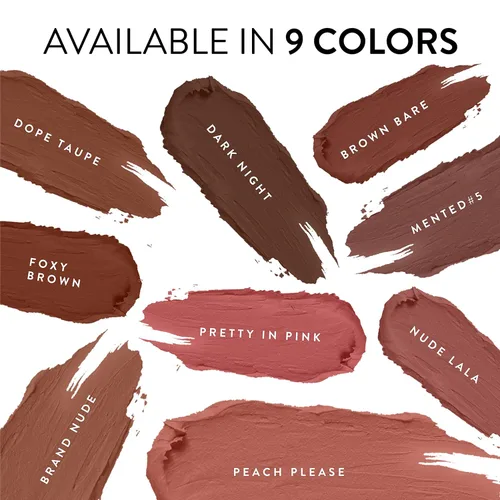 Vista 5 de Mented Cosmetics - Lápiz labial nude para mujeres, lápiz labial semimate de larga duración, hidratante vegano, sin parabenos y libre de crueldad