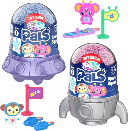 Educational Insights Playfoam Pals Space Squad - Paquete de 2 juguetes sensoriales, juguetes sensoriales, relleno de cesta de Pascua para niños y