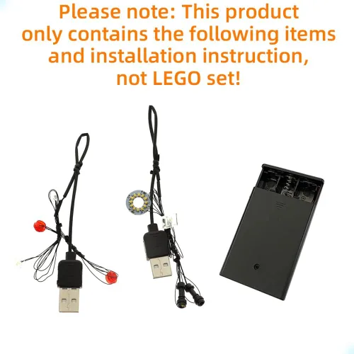 Vista 3 de GEAMENT Kit de luces LED compatible con Lego Fighter Plane Chase, para Indiana Jones 77012 (juego de modelos no incluidos)