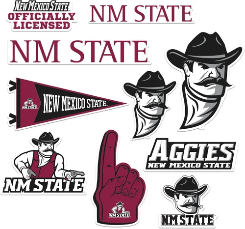 Vista 51 de American University Paquete Variado de 10 Calcomanías Grandes de Vinilo de Lujo - Laptop, Botella de Agua, Scrapbooking, Tableta, Monopatín