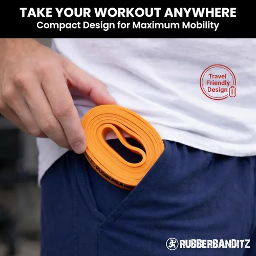 Vista 3 de Rubberbanditz Banda de levantamiento de pesas de bucle continuo de 12 pulgadas, 5-150 libras