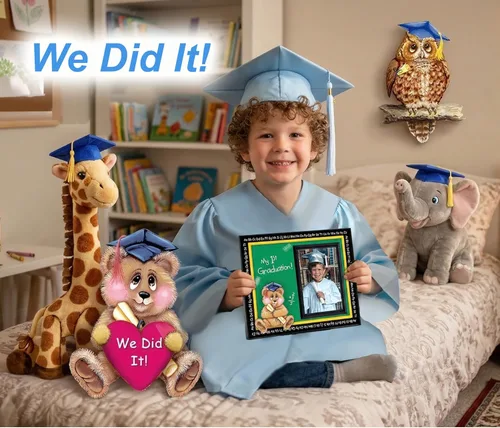Vista 5 de Mi primera graduación, volver a la escuela, marco de fotos de regalo
