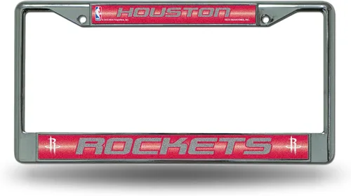 Vista 18 de NBA Bling Chrome License Plate Frame with Glitter Accent