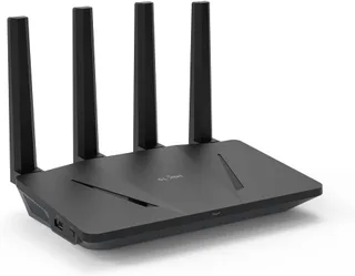GL.iNet GL-AX1800(Flint) Router WiFi 6 - Router de Internet inalámbrico Gigabit de doble banda | 5 puertos Ethernet de 1G | Hasta 120 dispositivos |