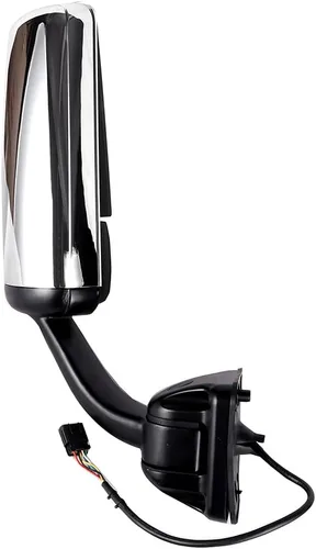 Vista 5 de Aintier Espejo de remolque de capó, espejo de puerta de camión apto para 2008-2016 para Freightliner para camión Cascadia con tapa cromada calentada