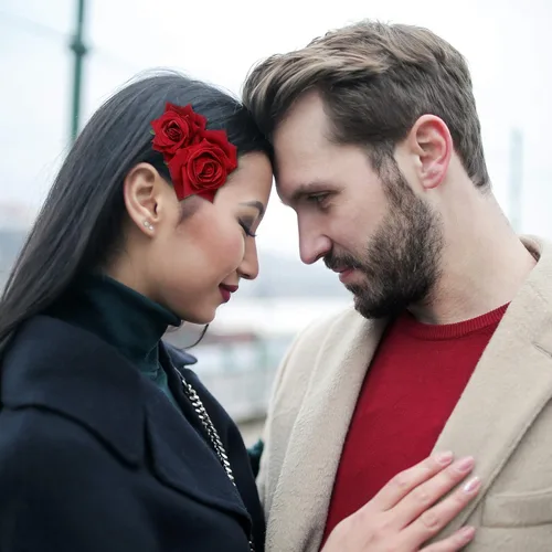 Vista 7 de 6 pinzas para el pelo de rosas, horquilla de rosa, peine de flores para el día de San Valentín, horquilla floral, accesorios para el cabello