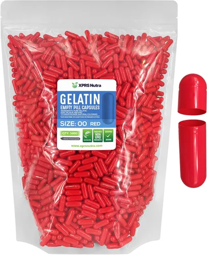 Vista 39 de XPRS Nutra Size 00 Empty Capsules - 500 Count Empty Gelatin Capsules - Pills DIY Capsule Filling - Fillable Pill Gel Caps for Do-It-Yourself