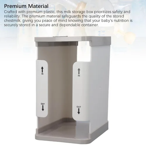 Vista 3 de Caja de almacenamiento para congelador de leche, contenedor de almacenamiento de leche extraíble para congelador, congelador de leche de gran
