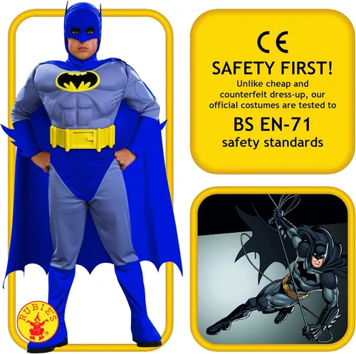 Vista 2 de Rubie's Batman Deluxe Muscle Chest Child's Costume