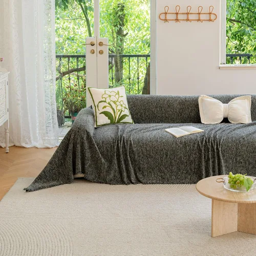 Vista 17 de ROOMLIFE Leopard Couch Cover Boho Sofa Covers for 3 Cushion Couch Washable, Furniture Protector Sofa Couch Cover for Dogs, Soft Breathable Sofa