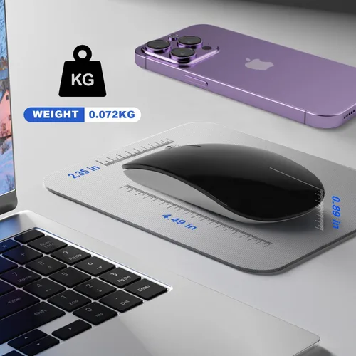 Vista 5 de DC Ratón inalámbrico, 5 en 1 Bluetooth USB C recargable para portátiles, discos y tabletas, compatible con Apple MacBook Pro/Air iPad iMac Sureface