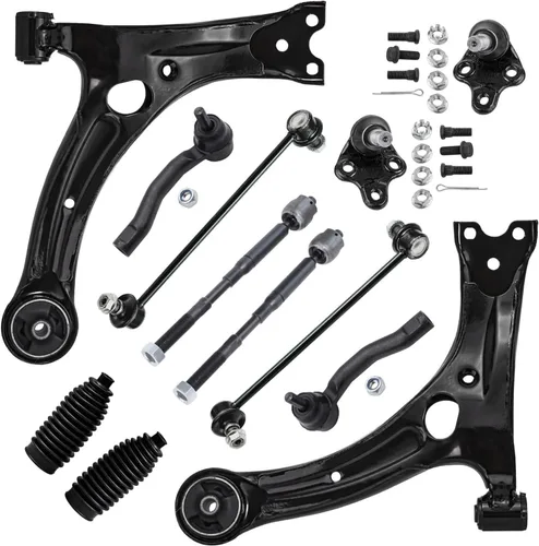 Vista 38 de Detroit Axle - Kit de suspensión de 12 piezas para Nissan Pathfinder Frontier Xterra, 4 brazos de control inferior y superior, 4 barras