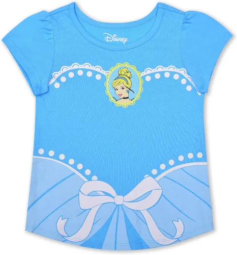 Vista 3 de Disney Princess - Juego de 5 camisetas de manga corta para niña camisetas de moda