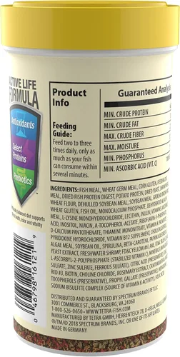 Vista 2 de Tetra TetraMin - Gránulos tropicales de 3.52 onzas, alimento para peces nutricionalmente equilibrado