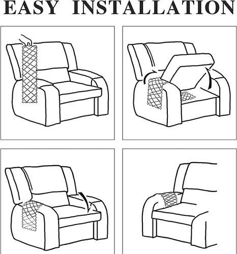 Vista 6 de Funda para reposabrazos de sofá, fundas para reposacabezas de sofá de 123 plazas con bolsillo, funda antideslizante acolchada a prueba de agua