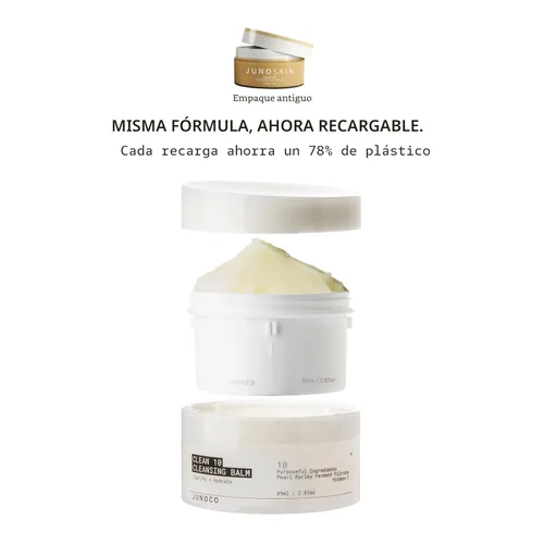 Vista 6 de JUNO & Co. Clean 10 Bálsamo Limpiador 10 Ingredientes Removedor de Maquillaje 85g / 3.0oz