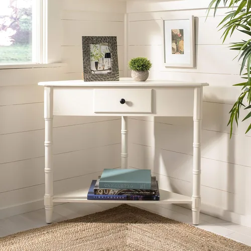 Vista 19 de Safavieh American Homes Collection Gomez - Mesa esquinera de cerezo oscuro