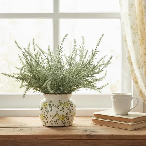 Vista 142 de SIDUCAL Florero decorativo de cerámica Florero rústico de 7.48 pulgadas para decoración del hogar, mesa, sala de estar, baño, escritorio de café