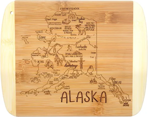 Vista 46 de Totally Bamboo A Slice of Life Alabama State Tabla de servir y cortar, 11 x 8.75 pulgadas