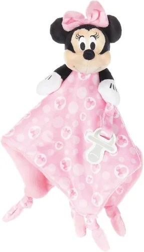 Kids Preferred - Manta de felpa de Minnie Mouse de Disney para bebé, animal de peluche para acurrucarse, cobija de seguridad - Rosa, 33,5 cm x 33,5