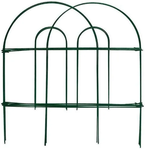 Vista 3 de Paquete de 2 valla plegable de 18 pulgadas x 8 pies, longitud total de 16 pies, valla plegable de jardín verde, 12 paneles en total