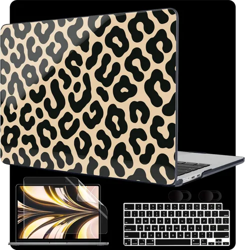 Vista 21 de MEEgoodo Funda para MacBook Air M5/M4/M3/M2 de 13.6 pulgadas 2026 2025 2024 2022, compatible con los modelos A3449/A3240/A3113/A2681, funda