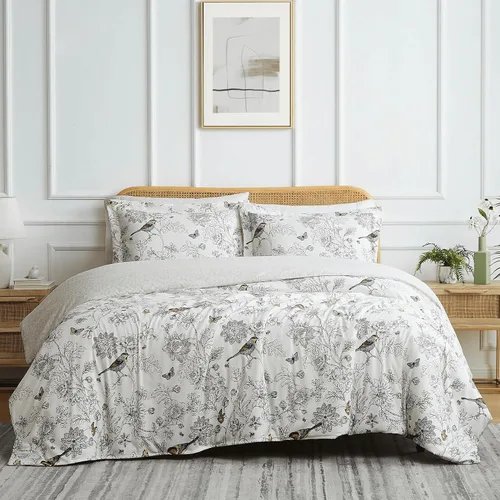 Vista 20 de Southshore Fine Living, Inc. Juego de funda de edredón tamaño King, reversible, juego de ropa de cama de microfibra de alta calidad, fácil cuidado