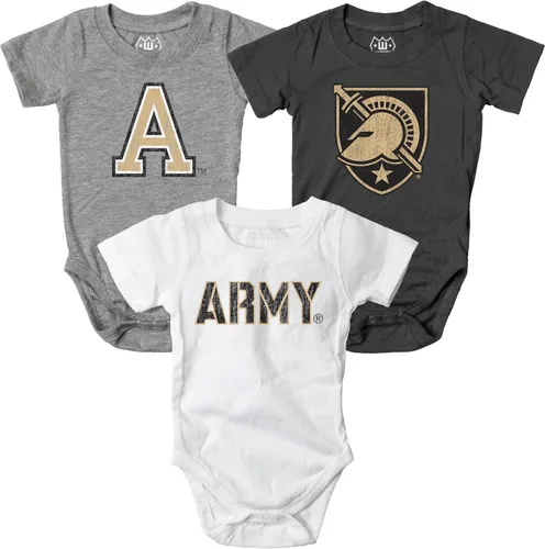 Vista 8 de Wes and Willy Baby College Team - Paquete de 3 mamelucos de algodón