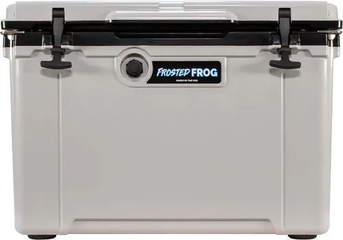 Frosted Frog Hyper-Light - Caja de hielo portátil con aislamiento térmico de 54 cuartos de galón, fabricada en Estados Unidos, para playa, bebidas,