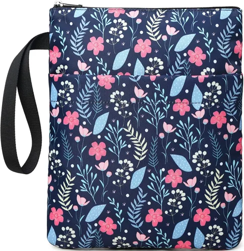 DSIUE Funda para Libros Cubiertas de Libros Protector de Libros con Cremallera Tela Lavable para Adolescentes Adultos Amantes de los Libros Maestros