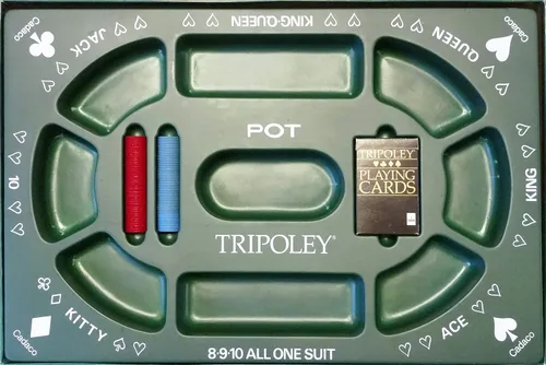 TRIPOLEY: El juego original de corazones, póquer y Michigan Rummy..(1968) por CADACO, Inc.