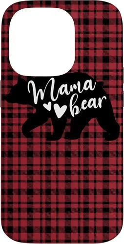 Vista 17 de Mama Bear Buffalo Black and Red Plaid Family Women Mom Gifts Case for iPhone 17