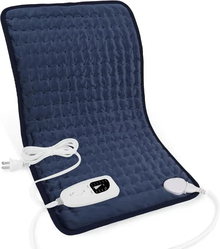 Vista 46 de Deepsoon Almohadilla térmica, almohadillas térmicas eléctricas para espalda, cuello, abdomen, almohadilla térmica húmeda para hombros, rodilla