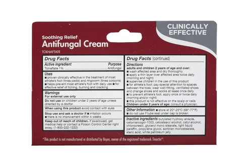 Vista 2 de Crema Antifúngica Thera Care Alivio Suavizante Alivio de Picazón, Ardor y Grietas 1.25oz