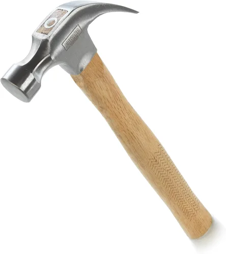 Edward Tools Martillo de garra de roble de 16 onzas – Martillo multiusos resistente – Cabeza de acero al carbono forjado – Mango de madera de roble