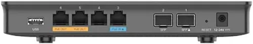 Vista 3 de Grandstream GWN7002 Router VPN Gigabit con cable de 6 puertos Puertos de salida PoE duales