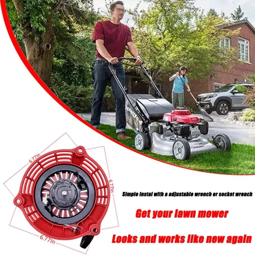 Vista 5 de GCV160 Pull Start Recoil Starter Compatible with Honda GCV135 GCV160 EN2000 HRU19 GC135 GC160 Engine Lawn Mower Pressure Washer Parts