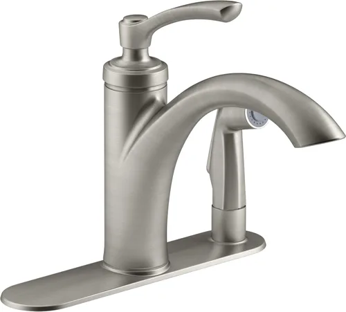 Vista 3 de Kohler K-R29671-CP Linwood - Grifo para fregadero de cocina, cromo pulido