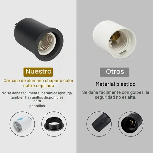Vista 6 de Cable de luz colgante enchufable con interruptor, kit de lámpara colgante trenzada con zócalo de bombilla de cerámica, cable de repuesto