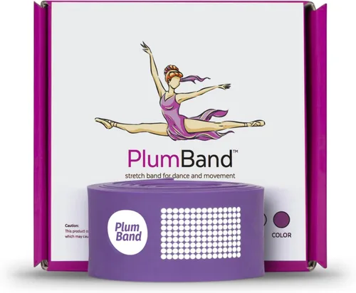 The PlumBand - Banda elástica para baile y ballet, paquete premium listo para regalo, tamaños para niños y adultos, mejora tu spagat, flexibilidad y