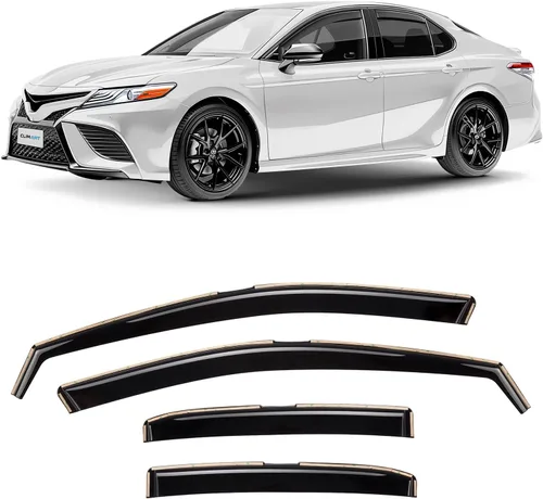 Vista 20 de CLIM ART Protectores de lluvia increíblemente duraderos en el canal para Honda CR-V (CRV) 2017-2022, deflectores de ventana originales, deflector