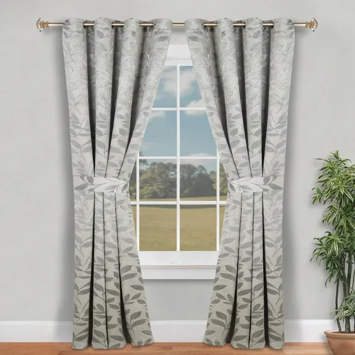 Vista 44 de Superior Cortinas opacas, oscurecimiento de la habitación para dormitorio, bloqueo solar, térmicas, cortinas bohemias modernas, colección de hojas